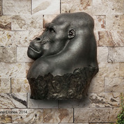 Large-scale Gorilla Bust